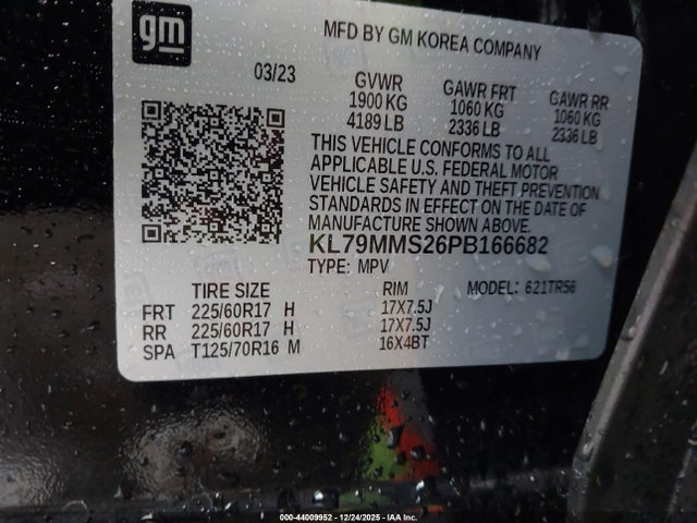 KL79MMS26PB166682 Chevrolet Trailblazer Fwd Ls