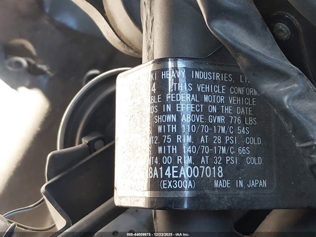 Kawasaki Ex300 A 2014 JKAEX8A14EA007018 Image 10
