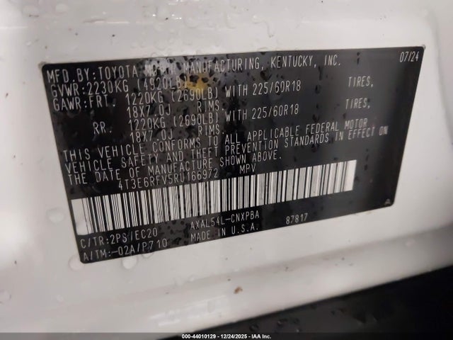 Toyota Rav4 Hybrid Xse 2024 4T3E6RFV5RU166972 Image 9