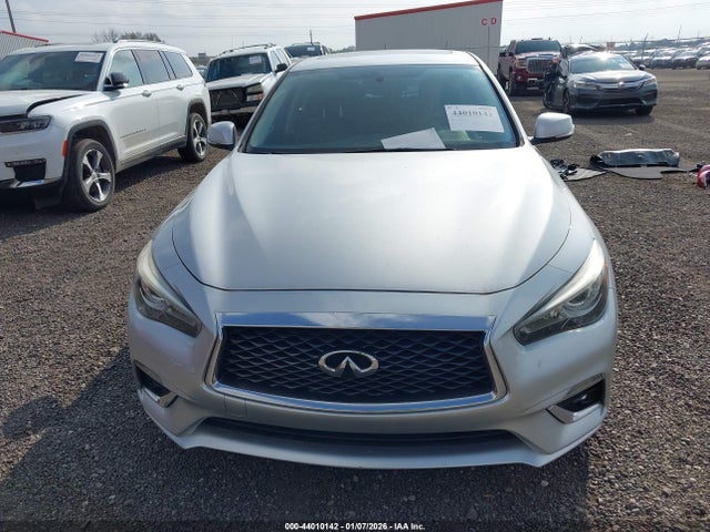 2018 Infiniti Q50 3.0t Luxe მანქანა იყიდება აუქციონზე, vin: JN1EV7AR7JM430621, აუქციონის ნომერი: 44010142