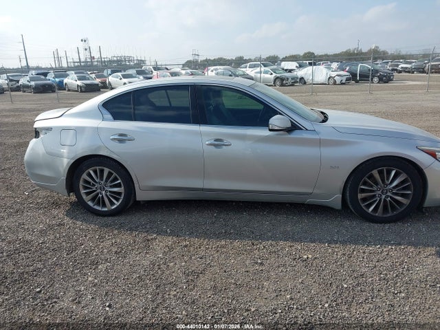 2018 Infiniti Q50 3.0t Luxe მანქანა იყიდება აუქციონზე, vin: JN1EV7AR7JM430621, აუქციონის ნომერი: 44010142