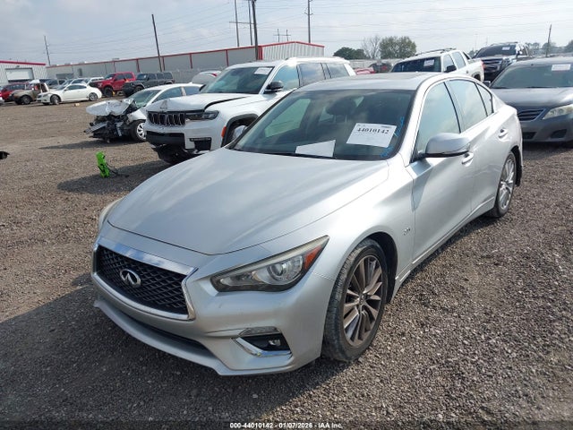 2018 Infiniti Q50 3.0t Luxe მანქანა იყიდება აუქციონზე, vin: JN1EV7AR7JM430621, აუქციონის ნომერი: 44010142