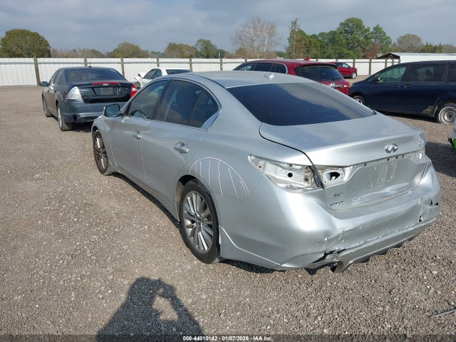 2018 Infiniti Q50 3.0t Luxe მანქანა იყიდება აუქციონზე, vin: JN1EV7AR7JM430621, აუქციონის ნომერი: 44010142