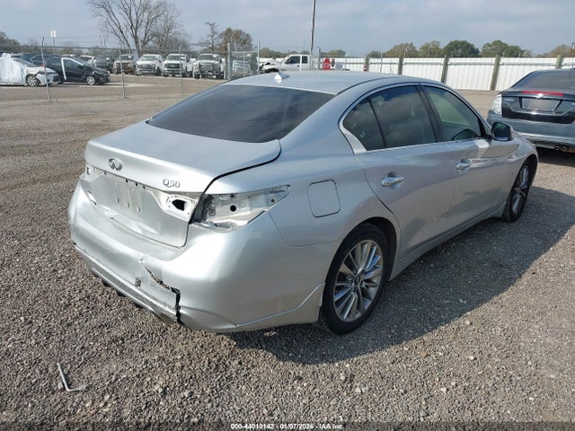 2018 Infiniti Q50 3.0t Luxe მანქანა იყიდება აუქციონზე, vin: JN1EV7AR7JM430621, აუქციონის ნომერი: 44010142