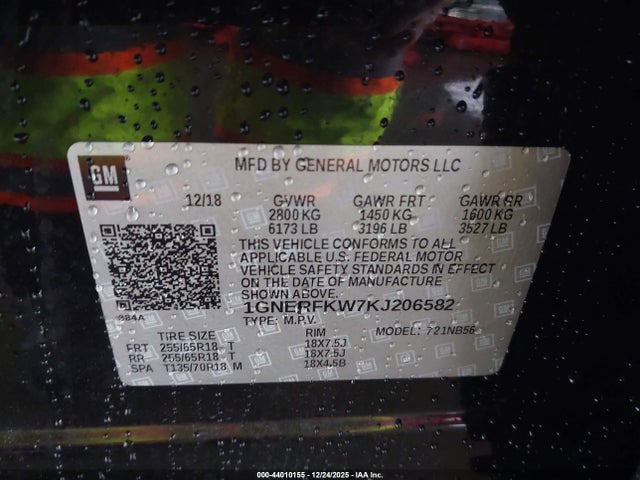 Chevrolet Traverse Ls 2019 1GNERFKW7KJ206582 Image 9