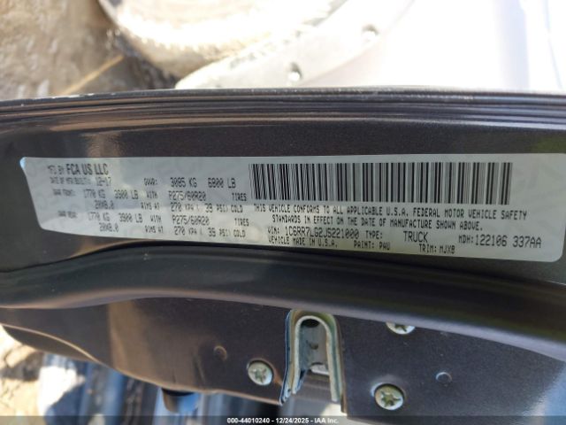 2018 RAM 1500 1C6RR7LG2JS221000 Photo 8