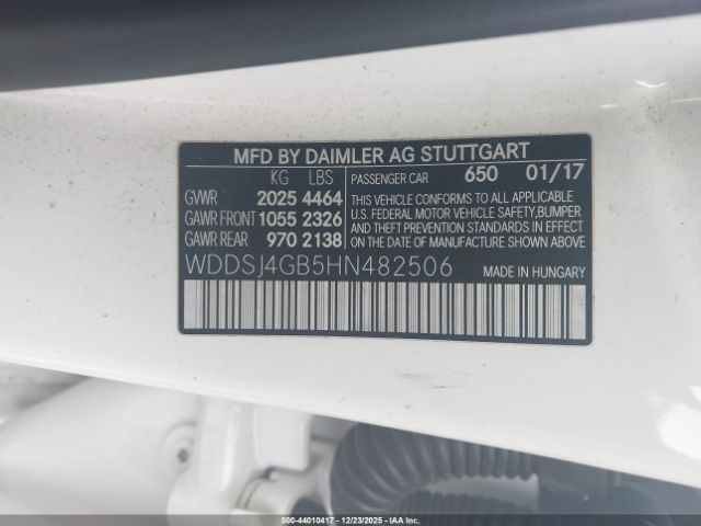 2017 MERCEDES-BENZ CLA 250 WDDSJ4GB5HN482506 Photo 8