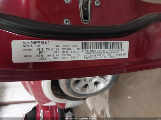 2009 DODGE RAM 1500 1D3HB18T59S776828 Photo 8