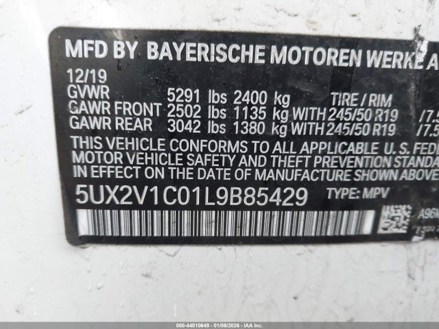2020 BMW X4 5UX2V1C01L9B85429 Photo 8