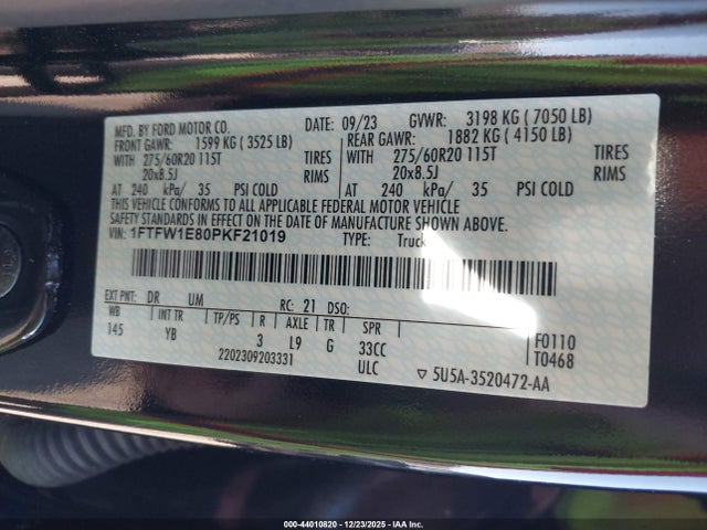 Ford F-150 Xlt 2023 1FTFW1E80PKF21019 Image 9