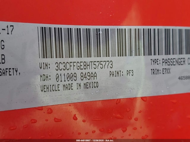 2017 FIAT 500E 3C3CFFGE8HT575773 Photo 8