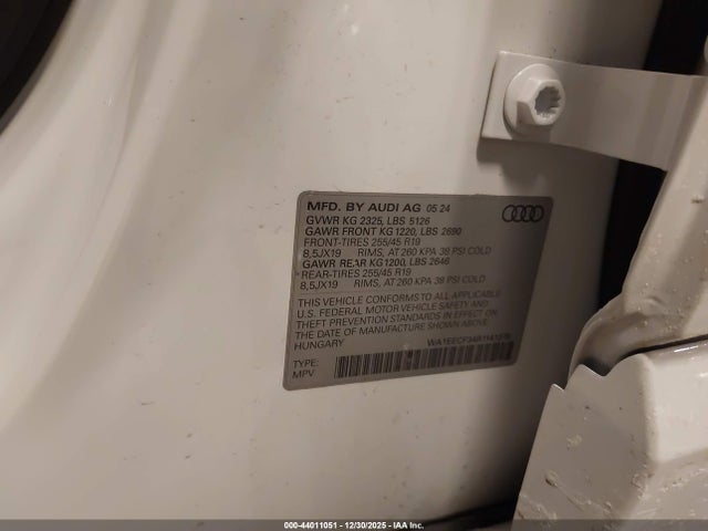 2024 AUDI Q3 WA1EECF34R1141276 Photo 8