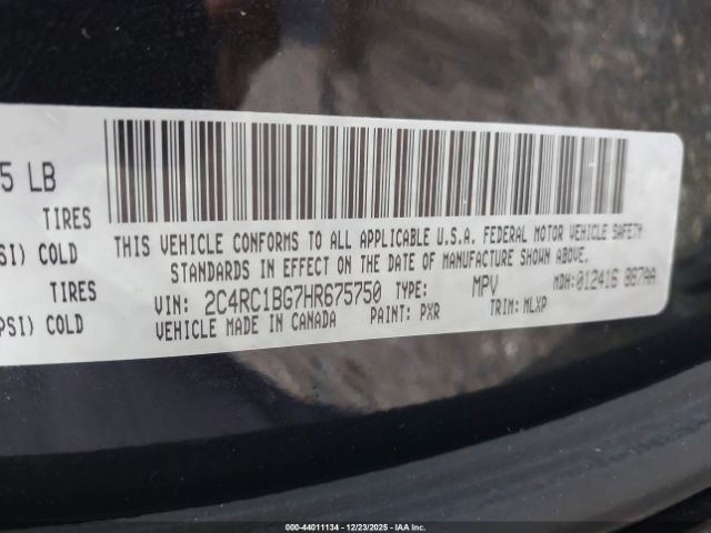 2017 CHRYSLER PACIFICA 2C4RC1BG7HR675750 Photo 8
