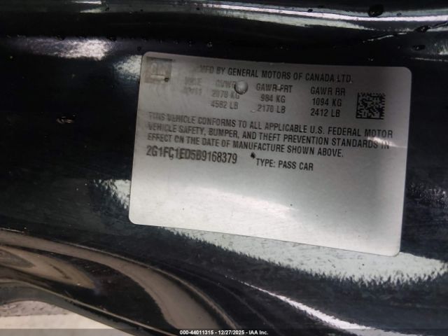 2011 CHEVROLET CAMARO 2G1FC1ED5B9168379 Photo 8