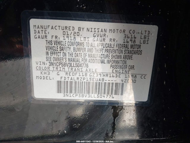 2020 NISSAN KICKS 3N1CP5BV3LL504776 Photo 8