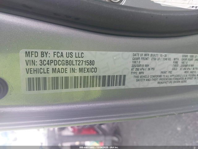 Dodge Journey Crossroad 2020 3C4PDCGB0LT271580 Image 9