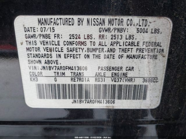 2015 INFINITI Q50 JN1BV7AR0FM413606 Photo 8