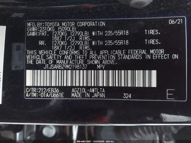 JTJSARBZ9M2198137 Lexus Nx 300 F Sport