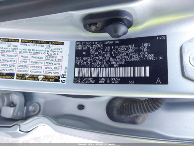 2006 TOYOTA 4RUNNER JTEBT17R568031793 Photo 8