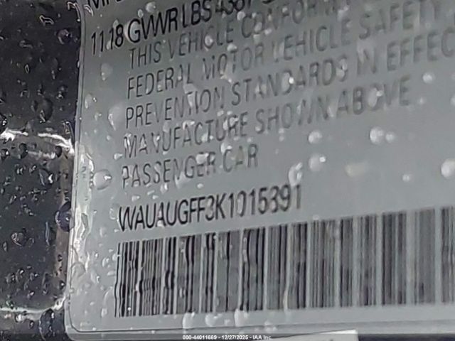 2019 AUDI A3 WAUAUGFF3K1015891 Photo 8