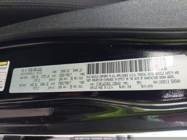 1C4BJWDG6GL132642 Jeep Wrangler Unlimited Sport