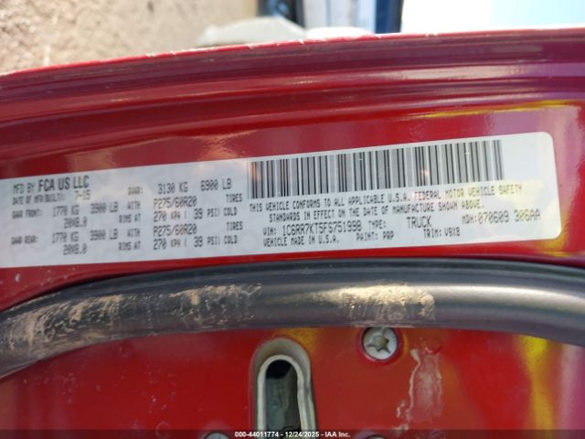 2015 RAM 1500 1C6RR7KT5FS751998 Photo 8