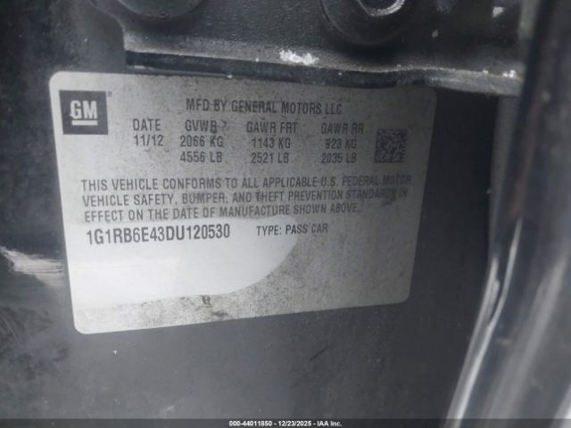 2013 CHEVROLET VOLT 1G1RB6E43DU120530 Photo 8