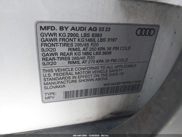2023 AUDI Q7 WA1ACBF76PD017216 Photo 8