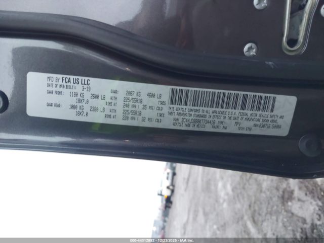 2019 JEEP COMPASS 3C4NJDBB8KT734416 Photo 8