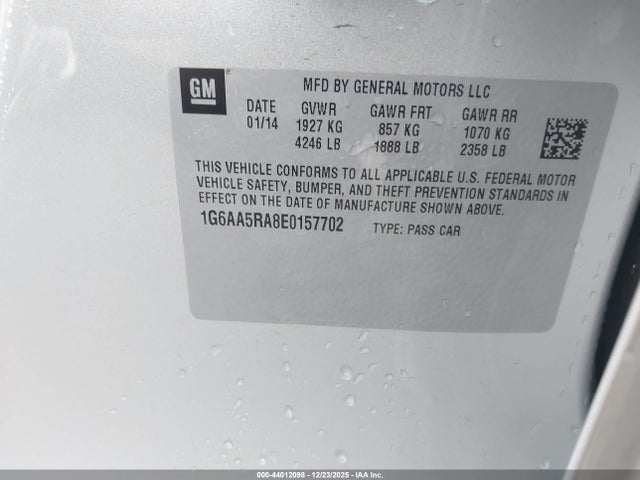 2014 CADILLAC ATS 1G6AA5RA8E0157702 Photo 8