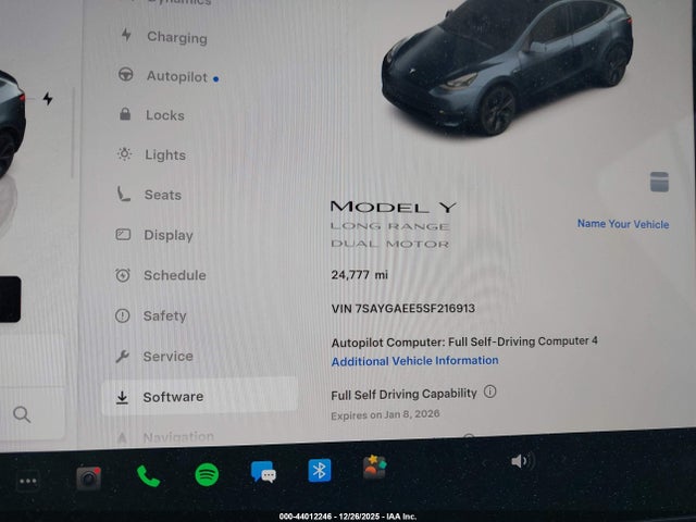 2025 TESLA MODEL Y 7SAYGAEE5SF216913 Photo 6