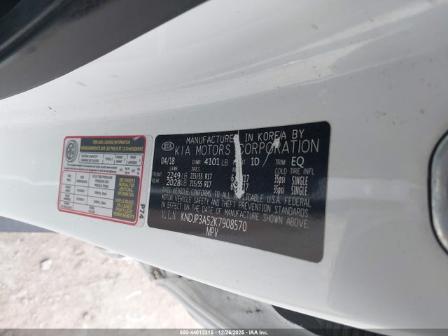 KIA SOUL + 2019 KNDJP3A52K7908570 Image 9