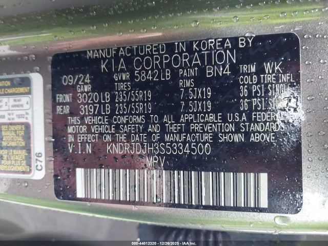 2025 KIA SORENTO PLUG-IN HYBRID KNDRJDJH3S5334500 Photo 8