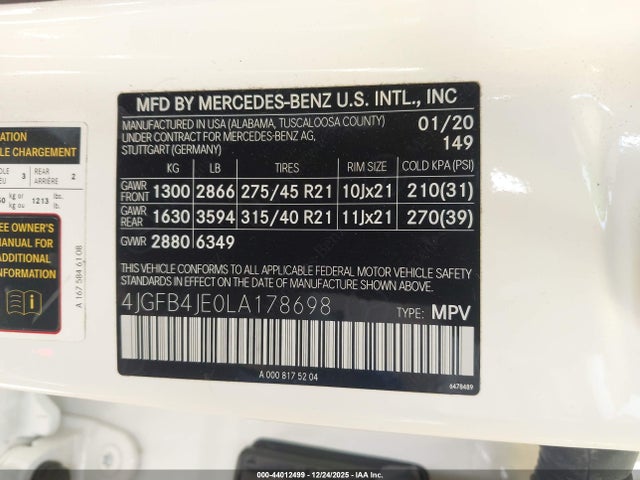 2020 MERCEDES-BENZ GLE 350 4JGFB4JE0LA178698 Photo 8