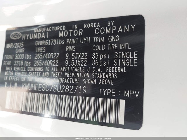 KMUHEESC7SU282719 Genesis Gv80 3.5t Prestige Awd