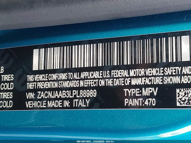 2020 JEEP RENEGADE ZACNJAAB3LPL88989 Photo 8