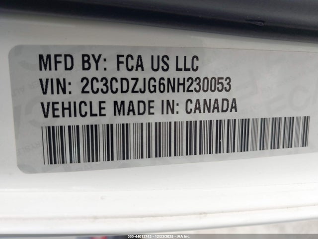 2022 DODGE CHALLENGER 2C3CDZJG6NH230053 Photo 8