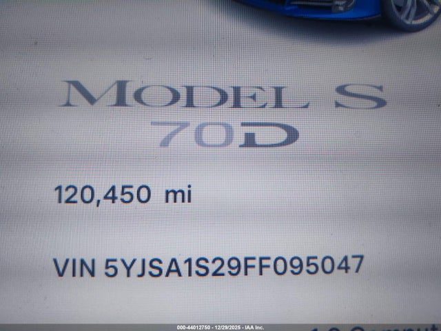 Tesla Model S 70d/85d/p85d 2015 5YJSA1S29FF095047 Image 15
