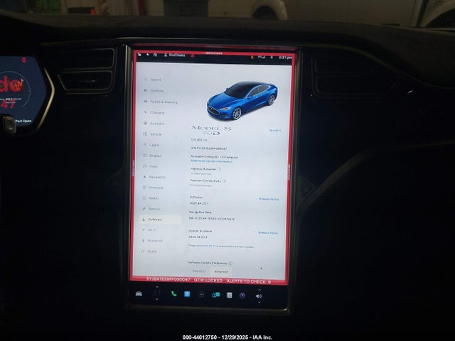 Tesla Model S 70d/85d/p85d 2015 5YJSA1S29FF095047 Image 18