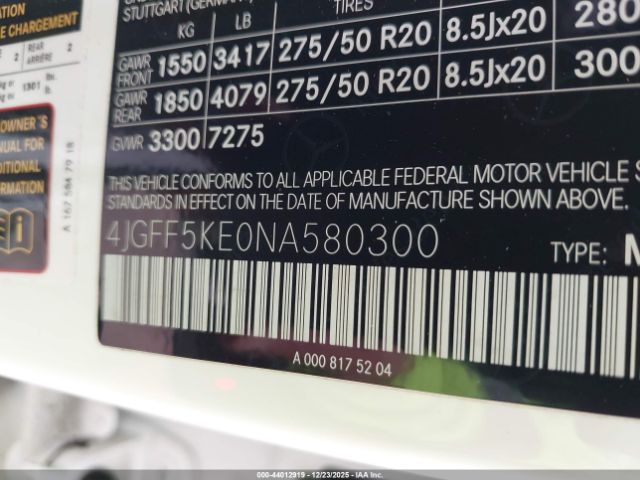 2022 MERCEDES-BENZ GLS 450 4JGFF5KE0NA580300 Photo 8