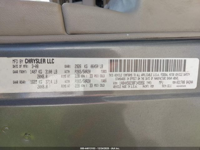 2008 CHRYSLER ASPEN 1A8HX58238F145956 Photo 8