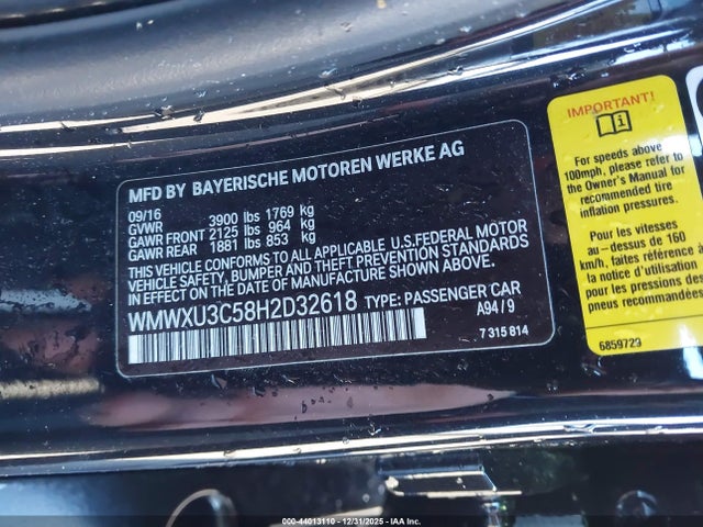 2017 MINI HARDTOP WMWXU3C58H2D32618 Photo 8