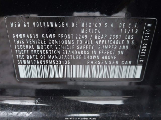 2019 VOLKSWAGEN GOLF ALLTRACK 3VWM17AU9KM523135 Photo 8