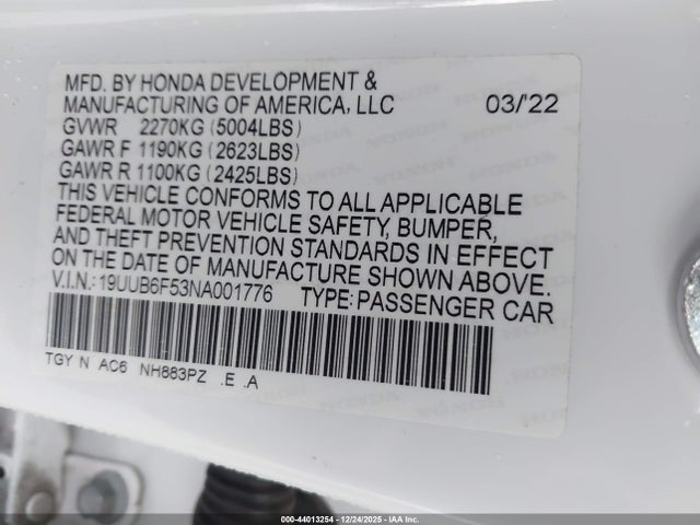 2022 ACURA TLX 19UUB6F53NA001776 Photo 8