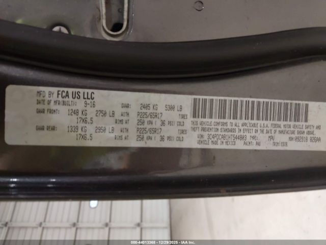 2017 DODGE JOURNEY 3C4PDCAB1HT544803 Photo 8