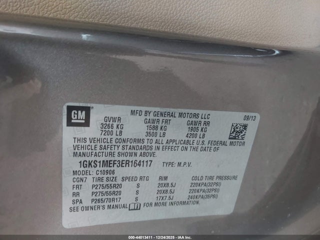 2014 GMC YUKON XL 1500 1GKS1MEF3ER164117 Photo 8