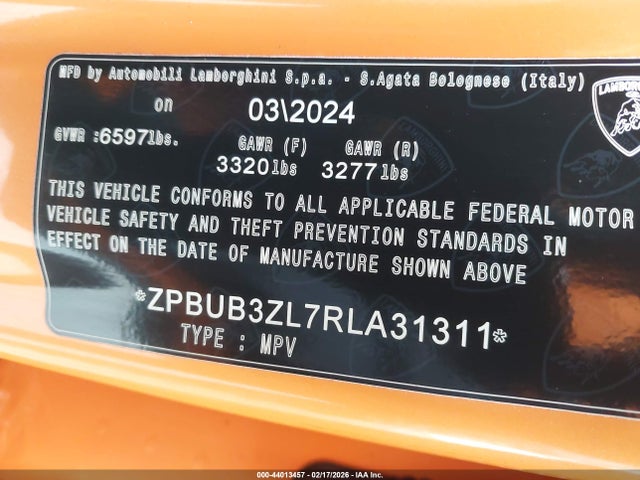 2024 LAMBORGHINI URUS ZPBUB3ZL7RLA31311 Photo 8