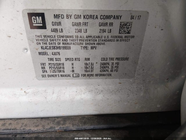 Buick Encore Preferred 2017 KL4CJESB3HB199559 Image 9