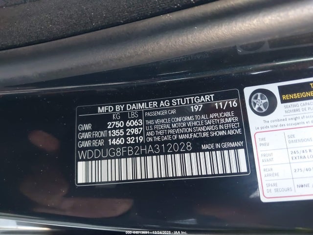 2017 MERCEDES-BENZ S 550 WDDUG8FB2HA312028 Photo 8