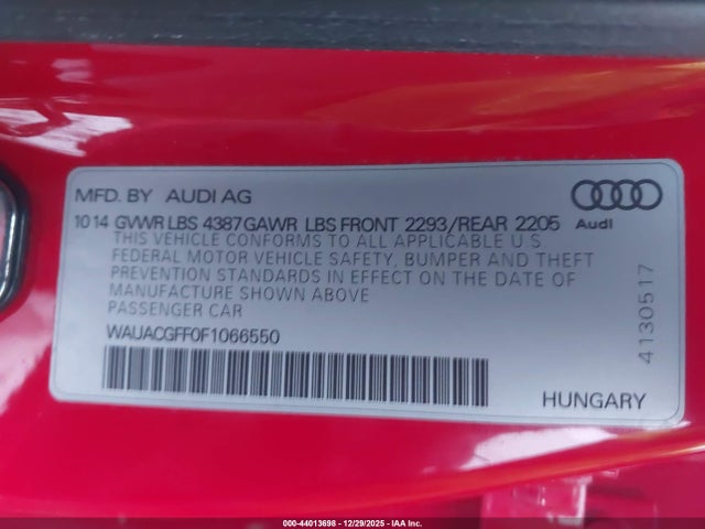 2015 AUDI A3 WAUACGFF0F1066550 Photo 8